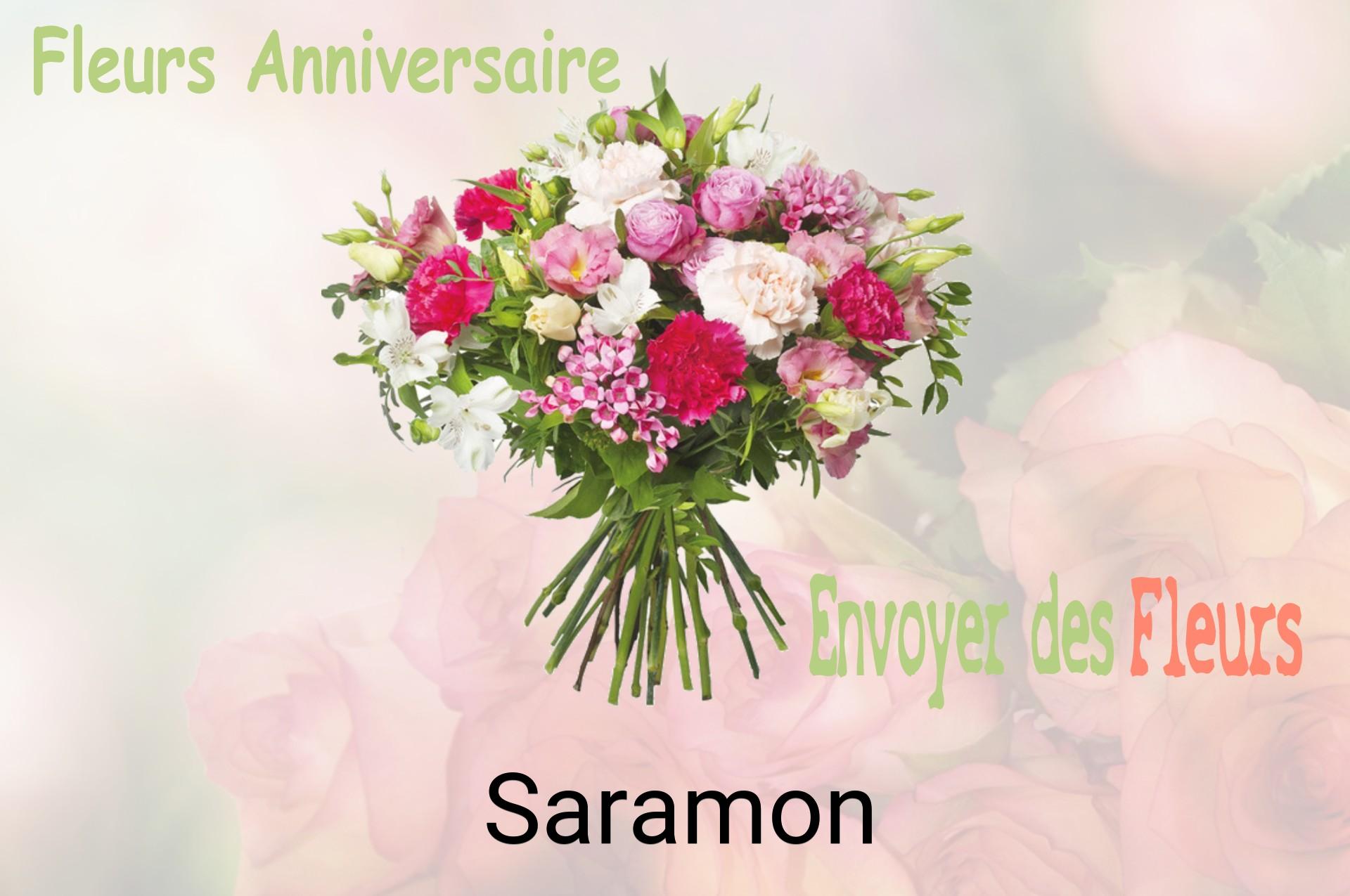 Bouquet de fleurs d’anniversaire livré à Saramon